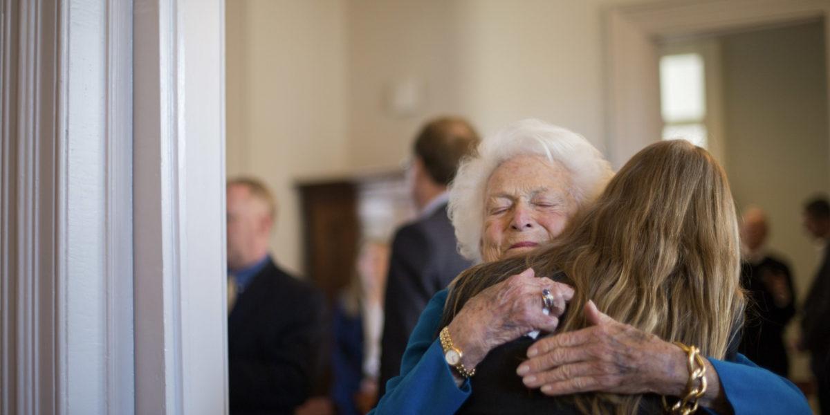 Ashley Hall alumna and former First Lady Barbara Pierce Bush '43 visits campus in 2016